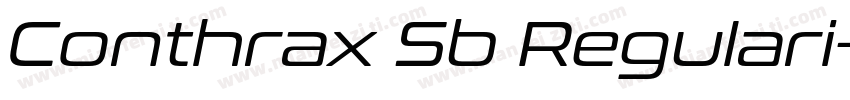 Conthrax Sb Regulari字体转换